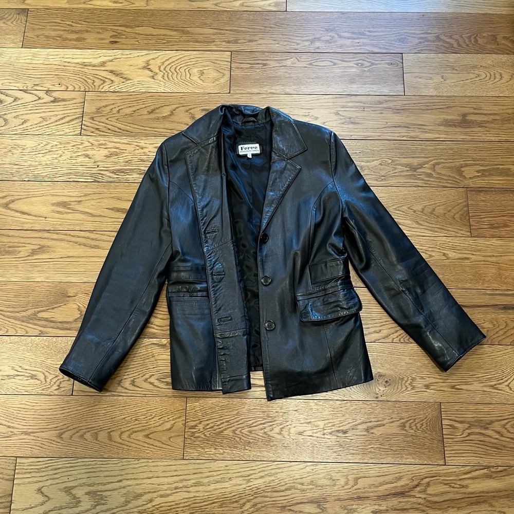 Vintage Gianfranco Ferre Leather Jacket